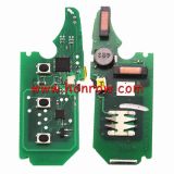 KYDZ For Porshe keyless 2 button remote key with 46 PCF7942A/7944A HITAG2 chip 433mhz &LED light