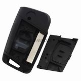 For VW 3 button flip remote key blank with HU162T blade