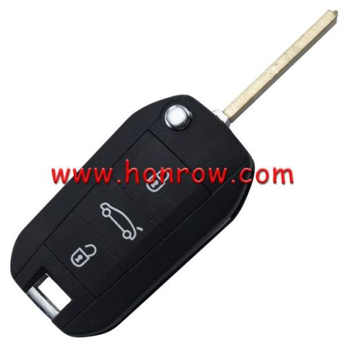 For Peu  3 button remote key blank with 307 Key blade