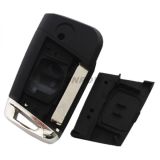 For VW 3 button flip remote key blank with HU162T blade