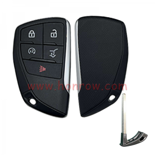 For Chevrolet 4+1 button smart remote key blank