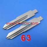 For QQ6 Remote Key Blade 63#