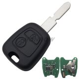 For Peugeot 2 button remote key with 406 blade 433Mhz PCF7961 Chip