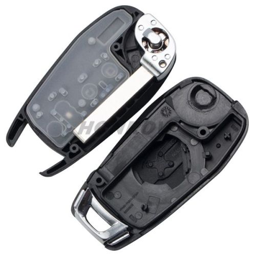 For Chev 3 button flip remote key blank with logo
