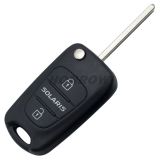 For Hyundai Solaris 3 button flip remote key blank