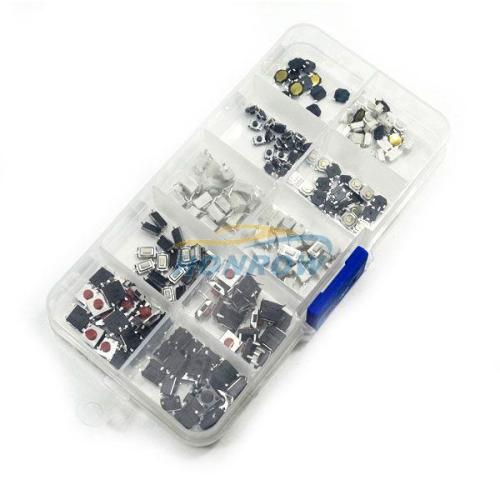 For Muti-function remote key button, such as Au, V, Toy, Peu,Cit etc PCB button. We design into 10 series, each series have 20pcs button.  The pack size is 13cm*7cm and  2.2cm deep.