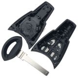 For SAAB 4 button remote key blank with smooth blade