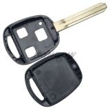 For To 3 button remote key blank with TOY43 blade