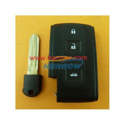 For To crown 3 button remote key blank with To43 blade