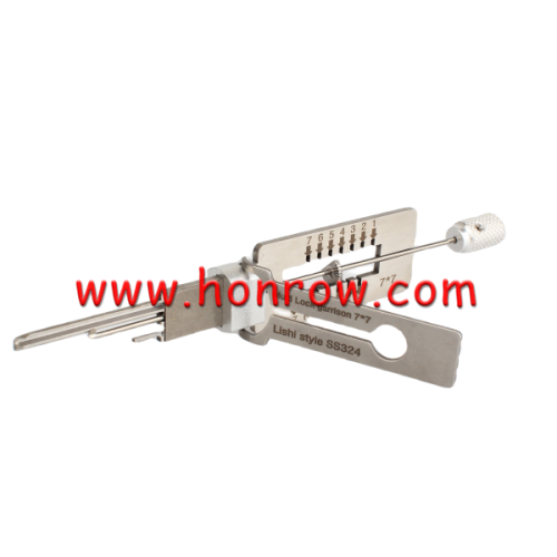 Lishi Tool SS324  Lishi Style Multi lock garrison 7*7 lishi style lock pick set locksmith tool