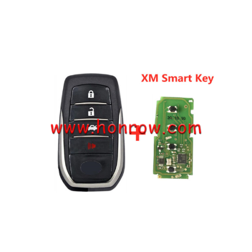 Xhorse VVDI for Toyota 4 button XM Smart Key XSTO00ENUniversal Remote Key Support Renew and Rewrite for Toyota Work for Plus Max VVDI2 VVDI Mini