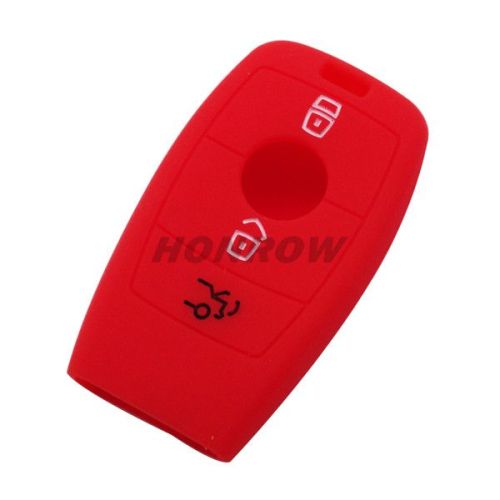 For Benz 1 button silicon case (Red color)（MOQ: 50pcs)