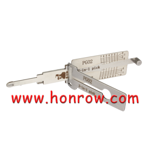 Lishi Tool PG02 2 In 1  lock pick and decoder locksmith tool for Piaggio motorbike