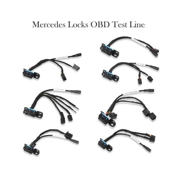 For Mercedes All EZS Bench Test Cable 7 pcs for W209/W211/W906/W169/W208/W202/W210/W639 works with VVDI MB