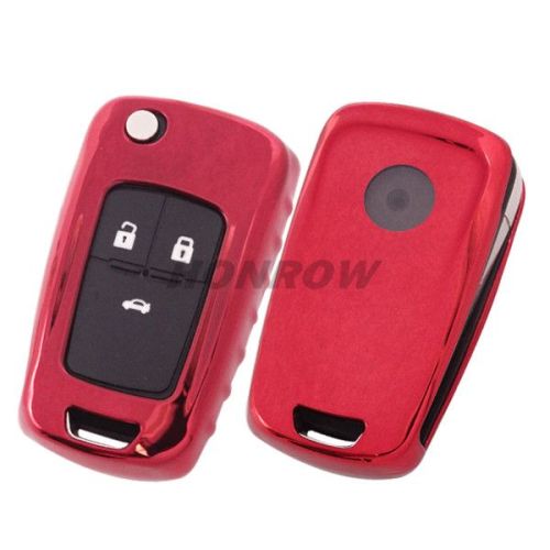 For Buick Chevrolet  Opel  TPU Red color protective key case MOQ:5 PCS