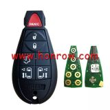 For Chrysler Aftermarket  5+1Button Keyless Go remote key 433mhz  PCF7945 chip IYZ-C01C FCCID: 68070394AJ