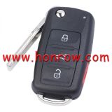 For VW MQB 3+1 button Jetta Passat Prox Flip Key with 315MHz  Megamos AES FCC ID: NBGFS93N P/N: 5K0837202BJ   5K0837202BP