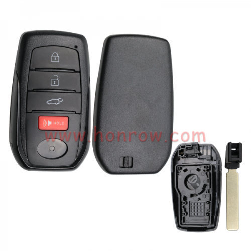 For Toy 3+1 button remote key blank with Blade