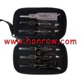 Original LISHI  2-in-1 set contains TE2 YALE-5 YALE-6 YALE-5B YALE-6B CISA-5 with black bag Decoder for Locksmith Repairing Tools 2-in-1 Residential Pick & Decoder