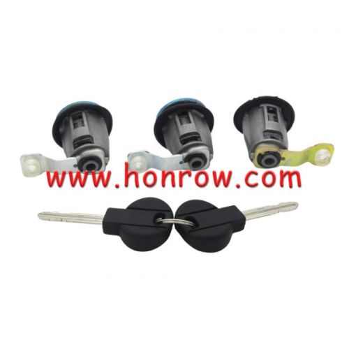 For Peugeot  9170G3 252522 LEFT RIGHT DOOR LOCK CYLINDER WITH 2 KEYS