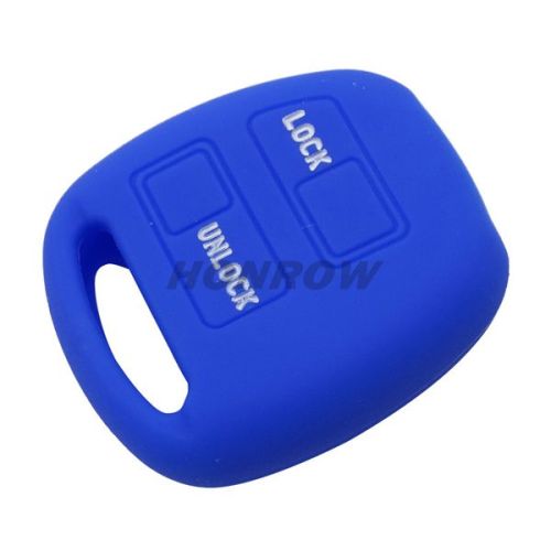 For Toyota 2 button silicon case Blue Color (MOQ:50pcs)