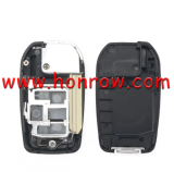 For Toy Land Cruiser Camry Corolla  3 Buttons Modified Flip Car Key Shell with TOY43 blade