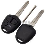 For Mit 3 button remote key blank with Left Blade Without Logo