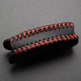 For Benz 3 button key cowhide leather case used for C180 C260 C-class E-class GLK ML S-class with key ring