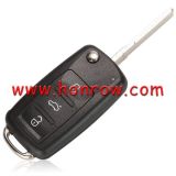 For VW MQB keyless 3B flip remote key with ID48 chip-434mhz ASK model FCCID: 5K0837202BR