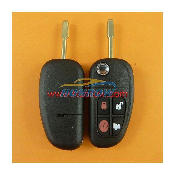 For Jaguar 4 button remote key with 433Mhz with 4D60 glass chip