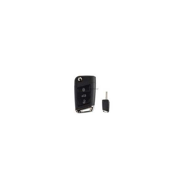 For Original VW Skoda 3 Buttons 434MHz MQB Type Flip Proximity Smart Key for Skoda Octavia 2012-2018 -  5E0 959 753 E  (5E0 959 752 A)