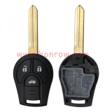 For Nissan 3 button remote key with 433mhz PCF7961A HITAG 2 46 chip FCCID:TWB1G766
