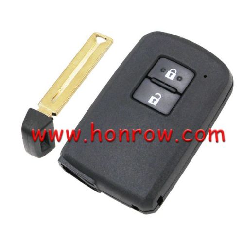For Toy 2 button smart remote key shell with white Battery holder ,the button is square