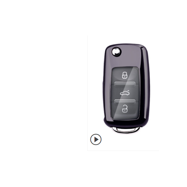 For VW protective key case black color MOQ:5pcs