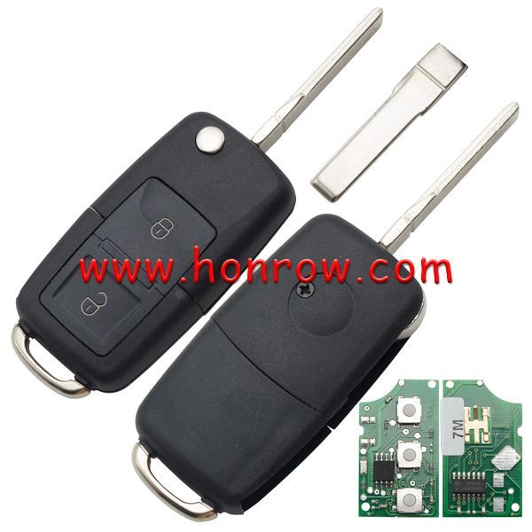 For VW 2 Button remote key 1JO959753AG 433MHZ  ID48 chips