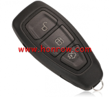 For Original Ford 3 button Keyless fiesta Remote key with 433Mhz ID49 PCF7953P chip J1BT-15K601-AD or AA. Original PCB+Aftermarket shell.