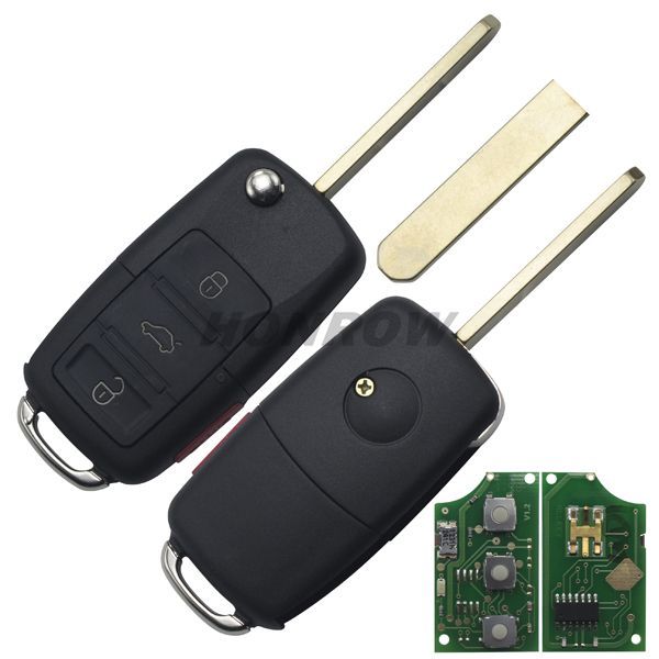 For Modified  Ho CRV 3+1 remote key with 434mhz  within 7936 chip  (VW style flip remote)