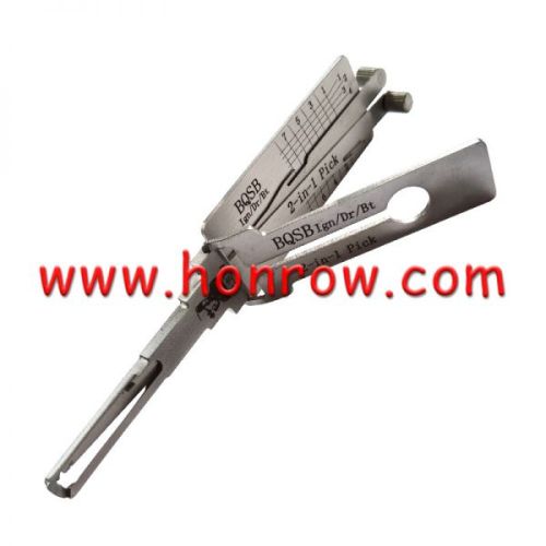 For Original Lishi BQSB Ign/Dr/Bt 2 in 1 decode and lockpick