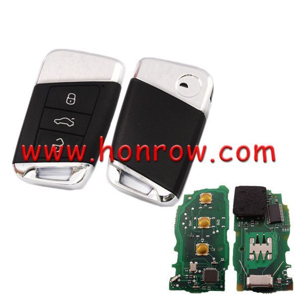 For VW Magotan MQB/B8 3 button keyless remote key with 434mhz