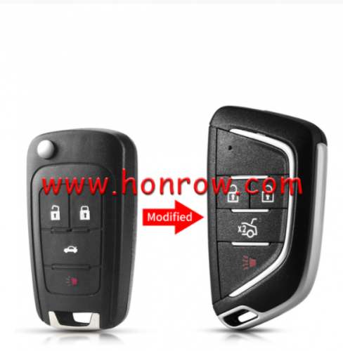 For Chevrolet 3+1 button modified remote key blank