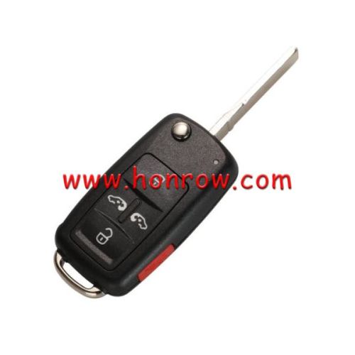 For VW 4+1 button flip remote  key blank