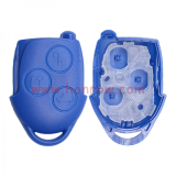 For Ford blue 3 button remote key blank can put logo
