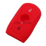 For Opel 3 button silicon case (red color) MOQ:50PC