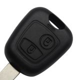 For Peu 2 button remote Key blank with 4 track blade