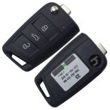 Original For VW golf MK7 3 Button remote control FCCID is 5G0959753BA with 433MHZ with ID48chip