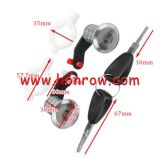 For Renault  New Left Right Car Door Lock Barrel Cylinder with 2 Keys for RENAULT MASTER OPEL MOVANO 1998-2016 OE 7701470944 7701470945