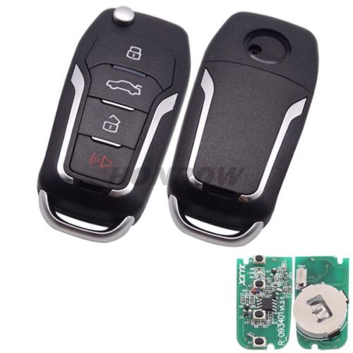 For Ford  style face to face remote 3+1 button with 315mhz / 434mhz, please choose the frequency
