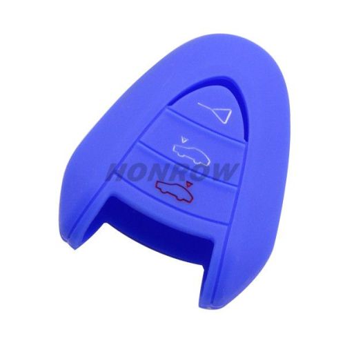 For Porsche 3 button silicon case Blue color (MOQ: 50PCS)