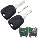 For Peugeot 2 button remote key with 406 blade 433Mhz PCF7961 Chip