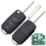 For VW 3 Button remote key 1JO959753AH 433MHZ